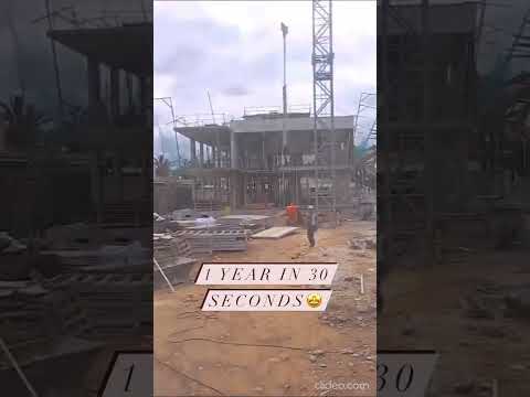 🧱 Год строительства дома за 30 секунд. Таймлапс 🤩