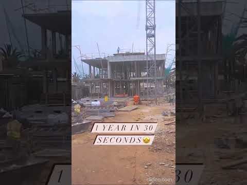 🧱One year of construction in 30 seconds.